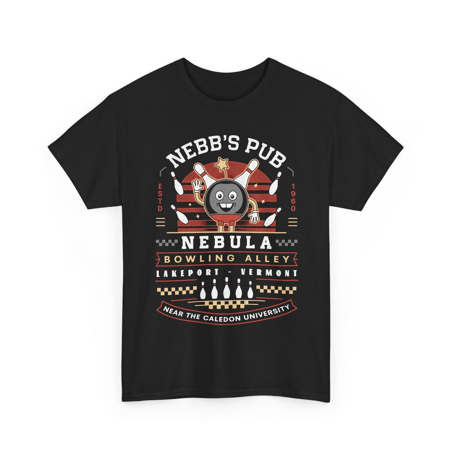 Nebb Bowling Mascot Emblem Unisex T-Shirt