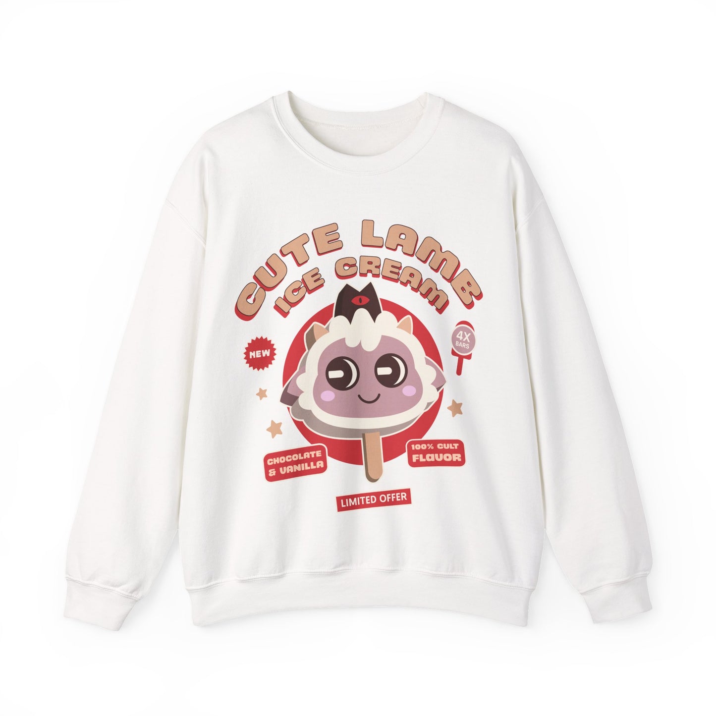 Lamb Ice Cream Unisex Crewneck Sweatshirt