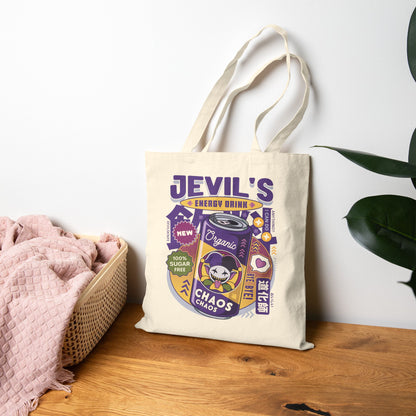 Jevil Energy Drink Cotton Canvas Tote Bag