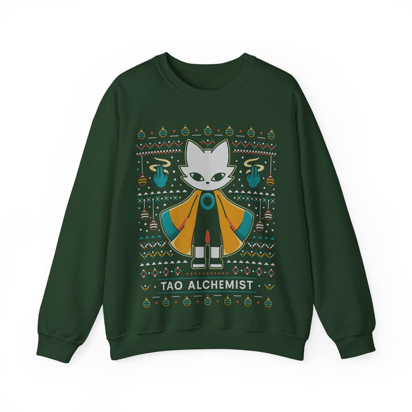 Mysterious Alchemist Ugly Sweater Crewneck Sweatshirt