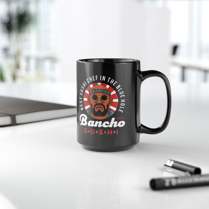 Bancho Sushi Emblem Black Mug