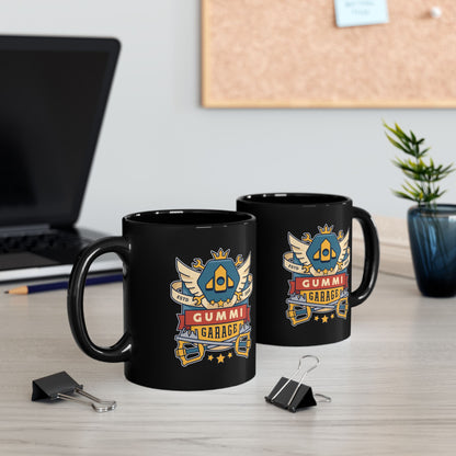The Gummi Garage Emblem Black Mug