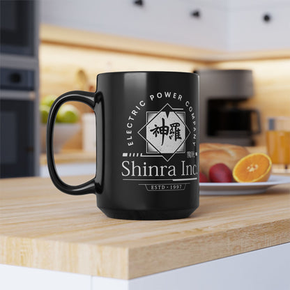 Shinra Inc Crest Black Mug