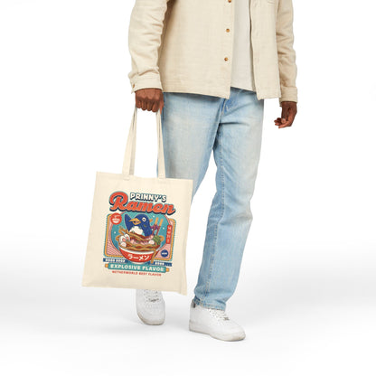 Prinny Dood Ramen Vintage Canvas Tote Bag