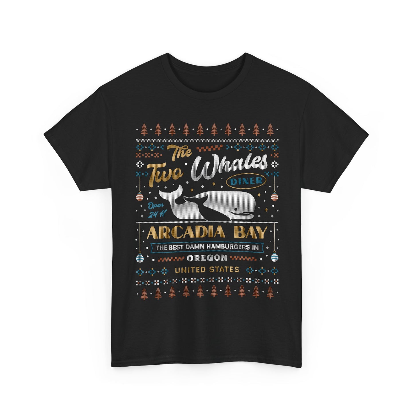 Two Whales Diner Ugly Sweater Unisex T-Shirt