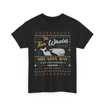 Two Whales Diner Ugly Sweater Unisex T-Shirt