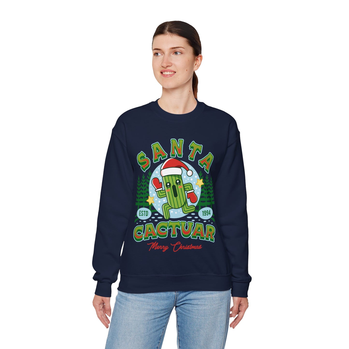 Santa Cactuar Unisex Crewneck Sweatshirt