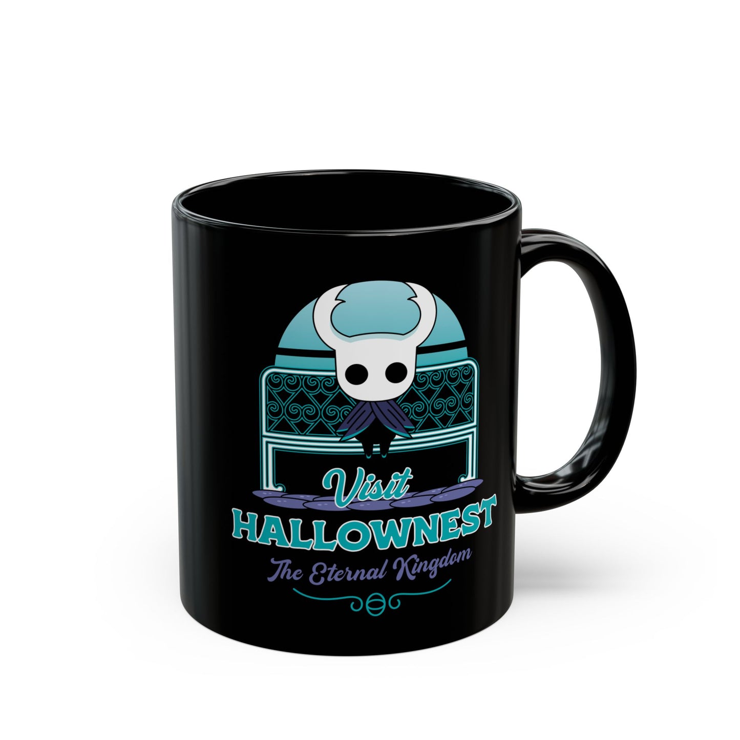 Visit Hallownest Emblem Black Mug