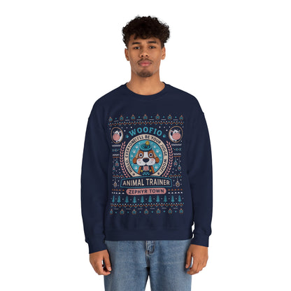 Woofio Zephyr Town Ugly Sweater Crewneck Sweatshirt