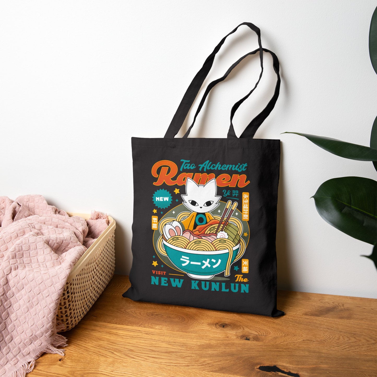 The Mysterious Alchemist Ramen Cotton Canvas Tote Bag