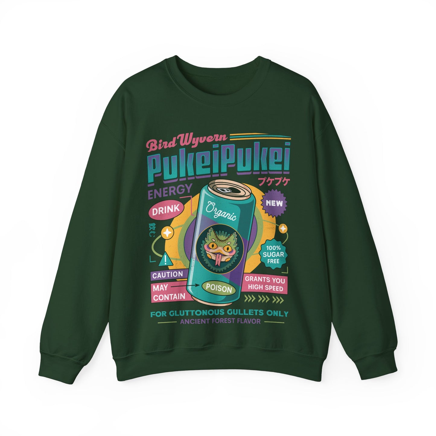 Pukei Pukei Energy Drink Unisex Crewneck Sweatshirt