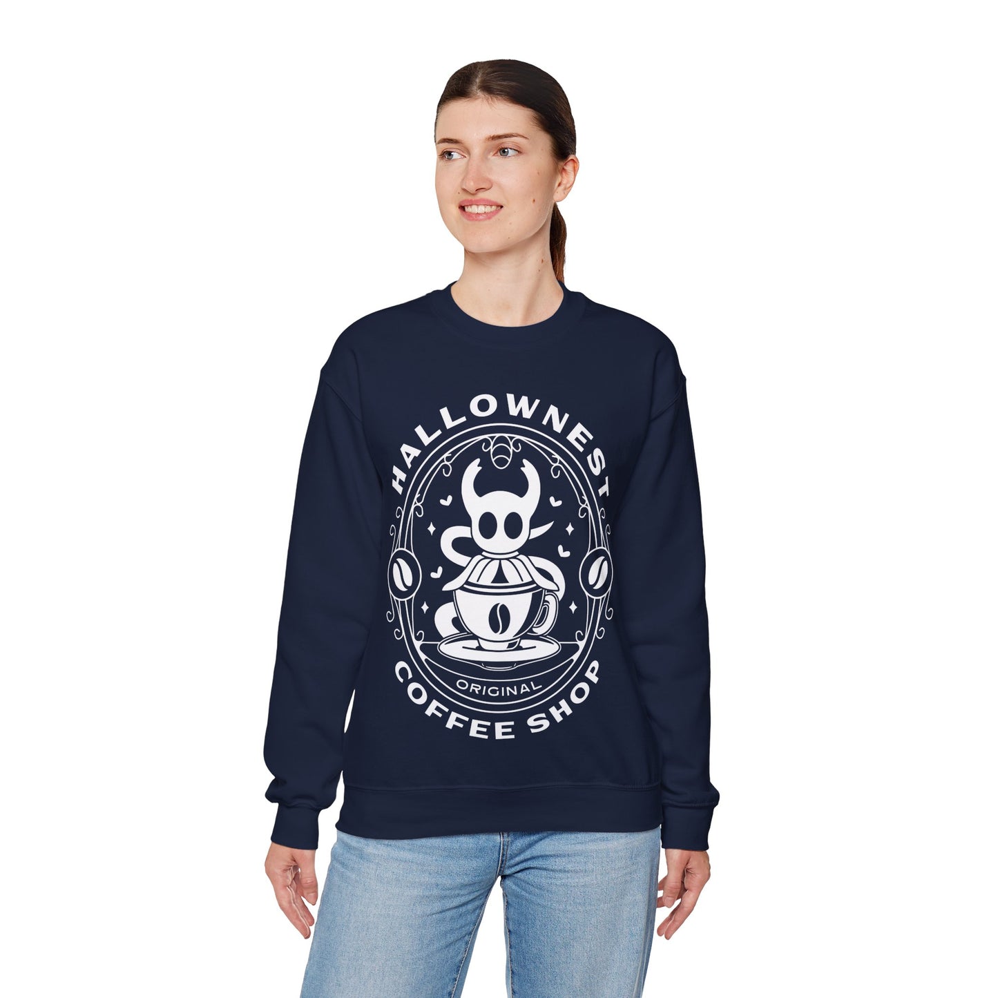Hallownest Coffee Emblem Unisex Crewneck Sweatshirt