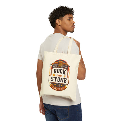Rock And Stone Emblem Canvas Tote Bag