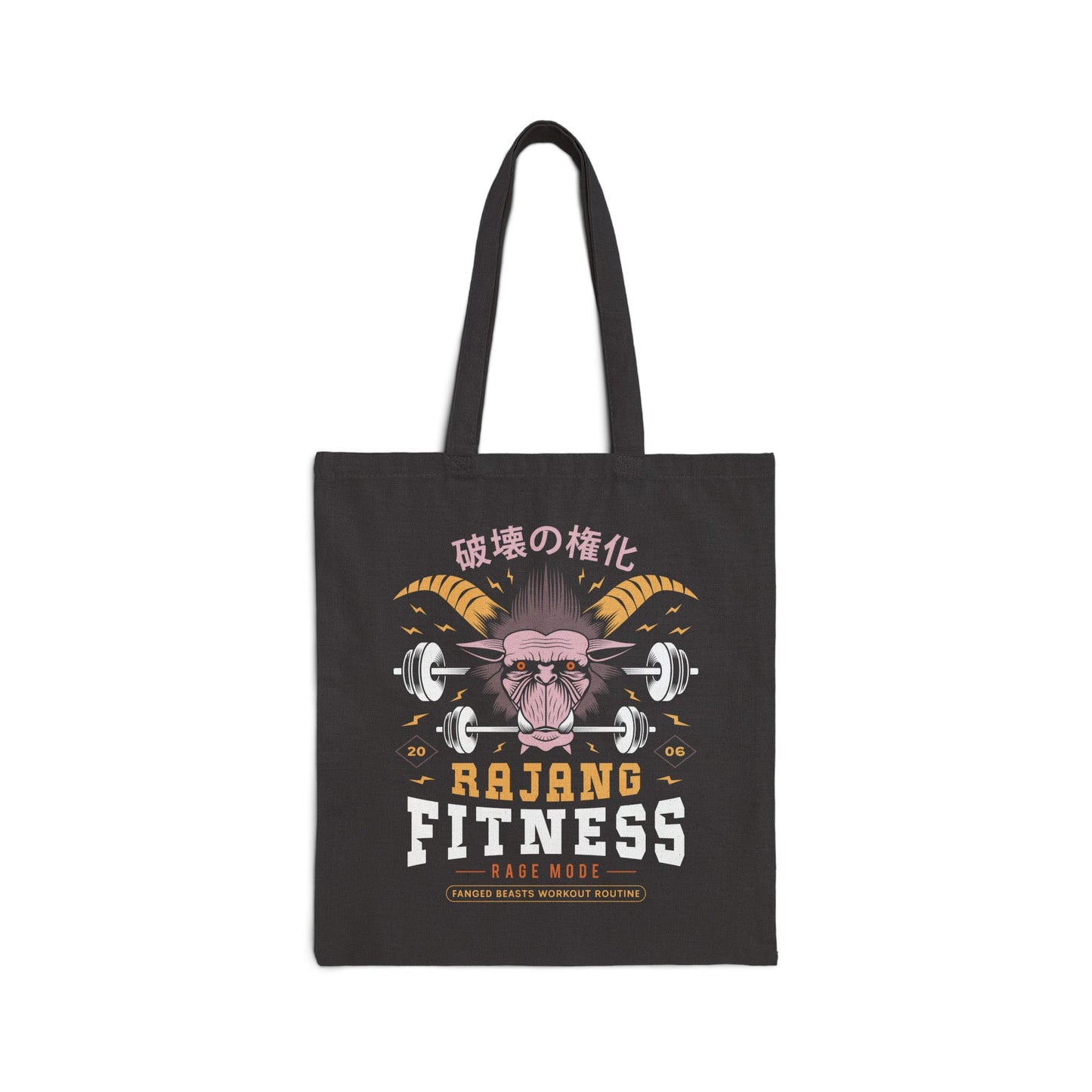 Rajang Fitness Cotton Canvas Tote Bag