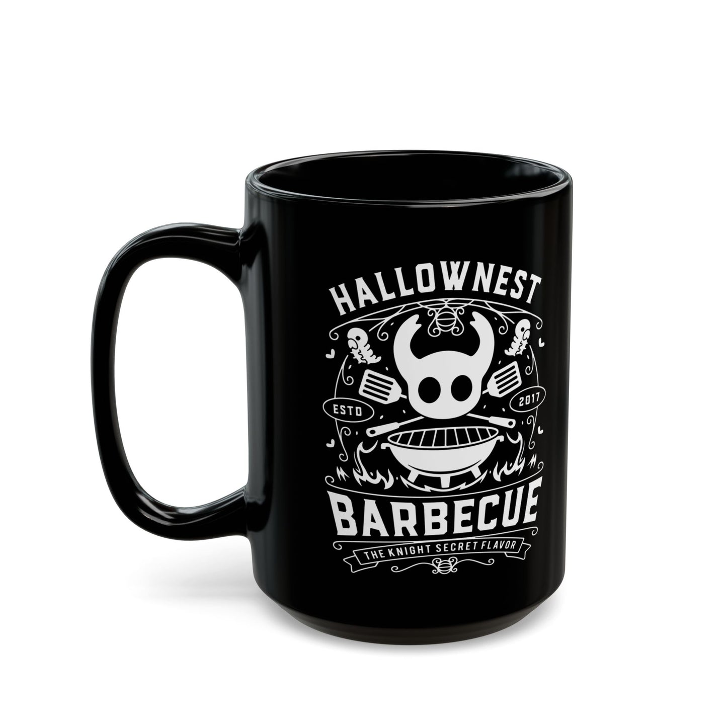 Hallownest Barbecue Emblem Black Mug
