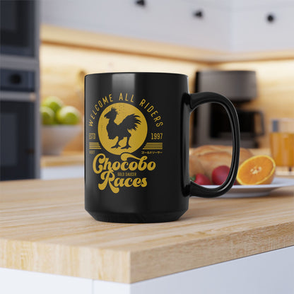 Chocobo Races Crest Black Mug