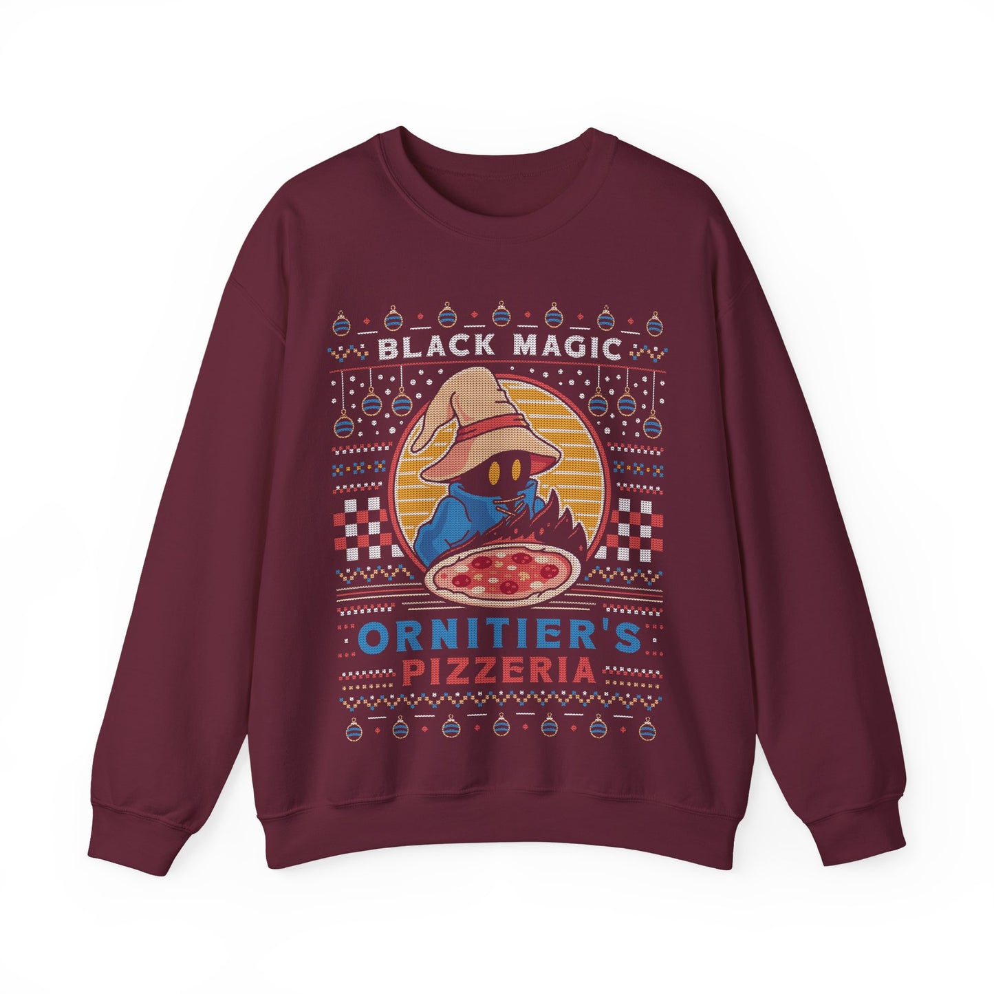 Ornitier Pizzeria Ugly Sweater Crewneck Sweatshirt
