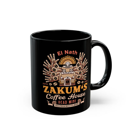 Zakum Coffee Emblem Black Mug