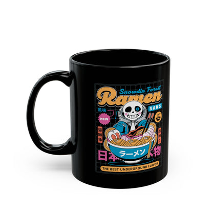 Snowdin Forest Ramen Aesthetic Black Mug