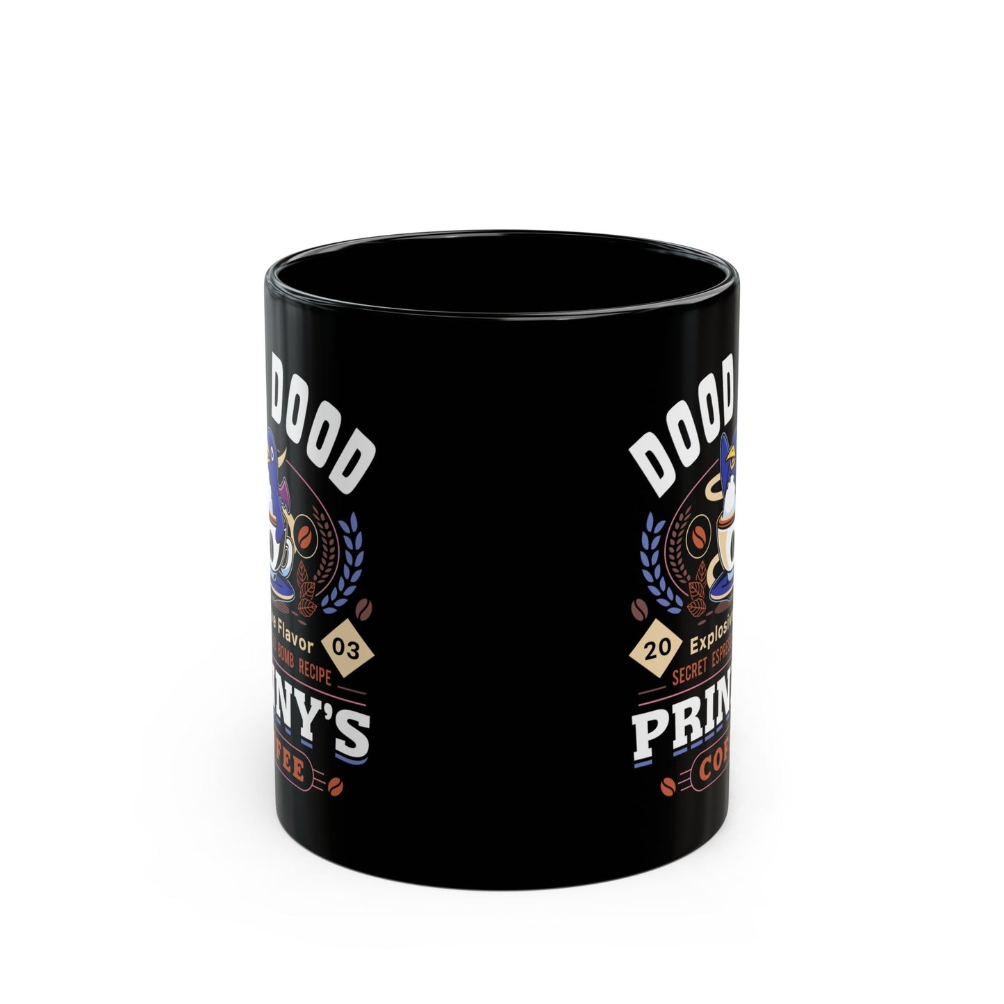 Prinny Dood Coffee Emblem Black Mug