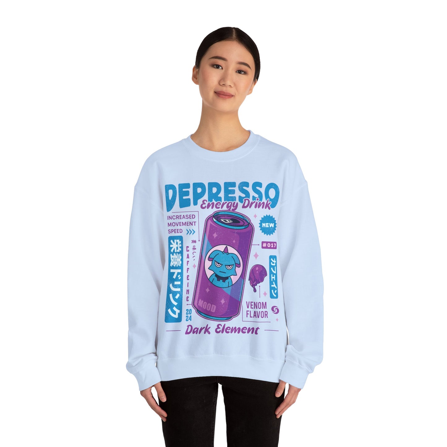 Depresso Energy Drink Unisex Crewneck Sweatshirt