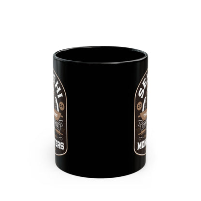 Dwarf Cooking School Emblem Black Mug