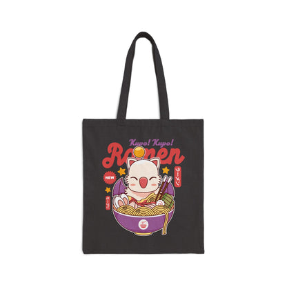 Moogle Kupo Ramen Canvas Tote Bag