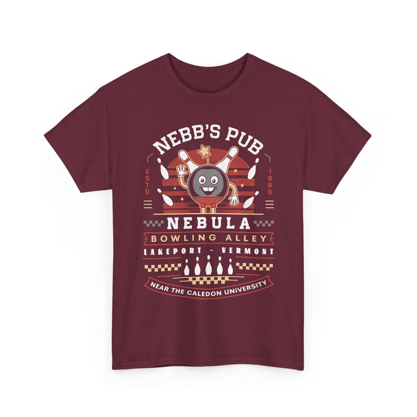 Nebb Bowling Mascot Emblem Unisex T-Shirt