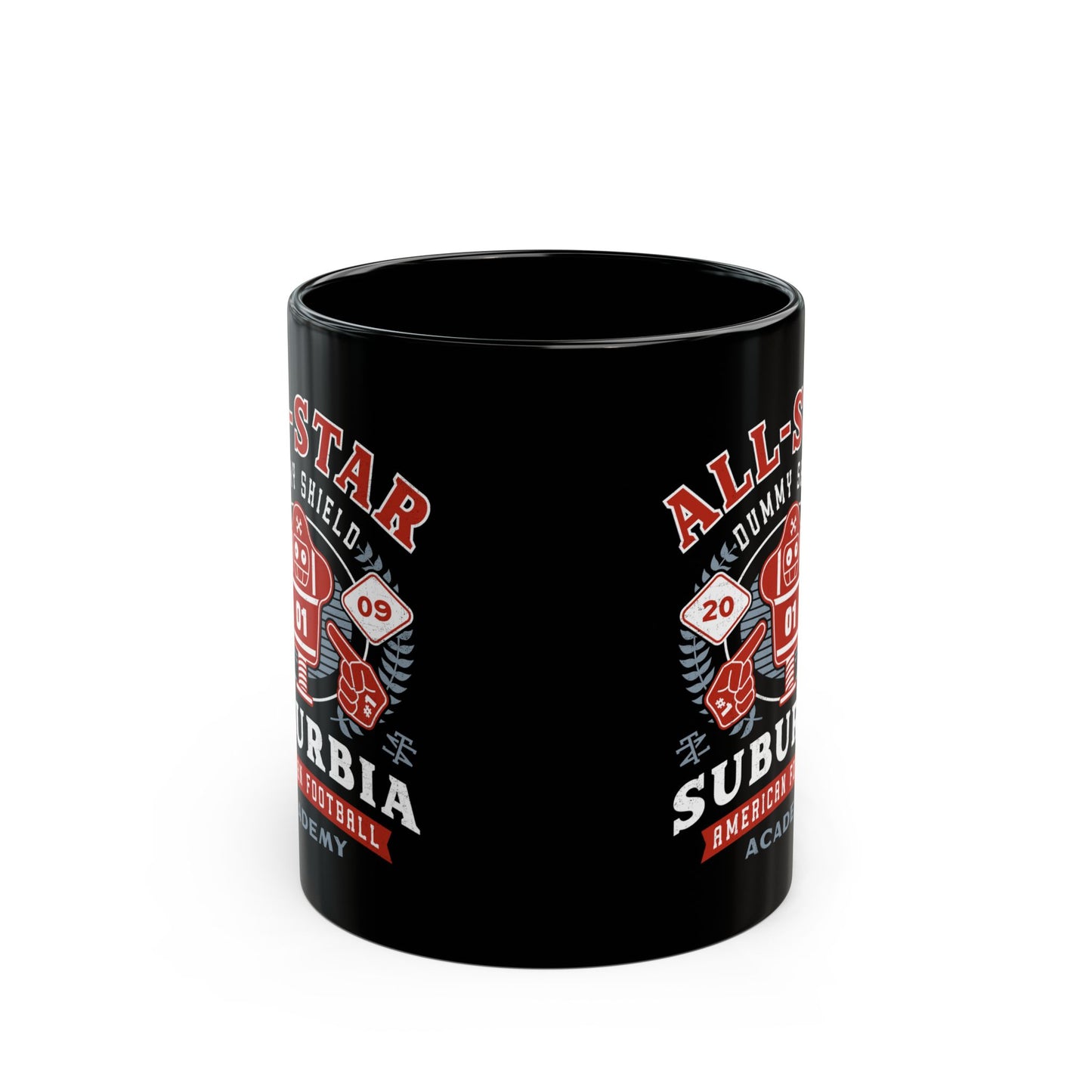 Dummy Shield Emblem Black Mug