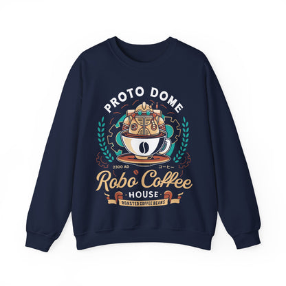 Proto Dome Robo Coffee Crest Unisex Crewneck Sweatshirt