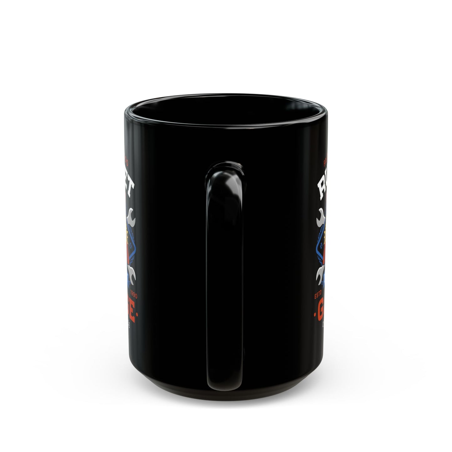 Dr Thomas Light Garage Black Mug