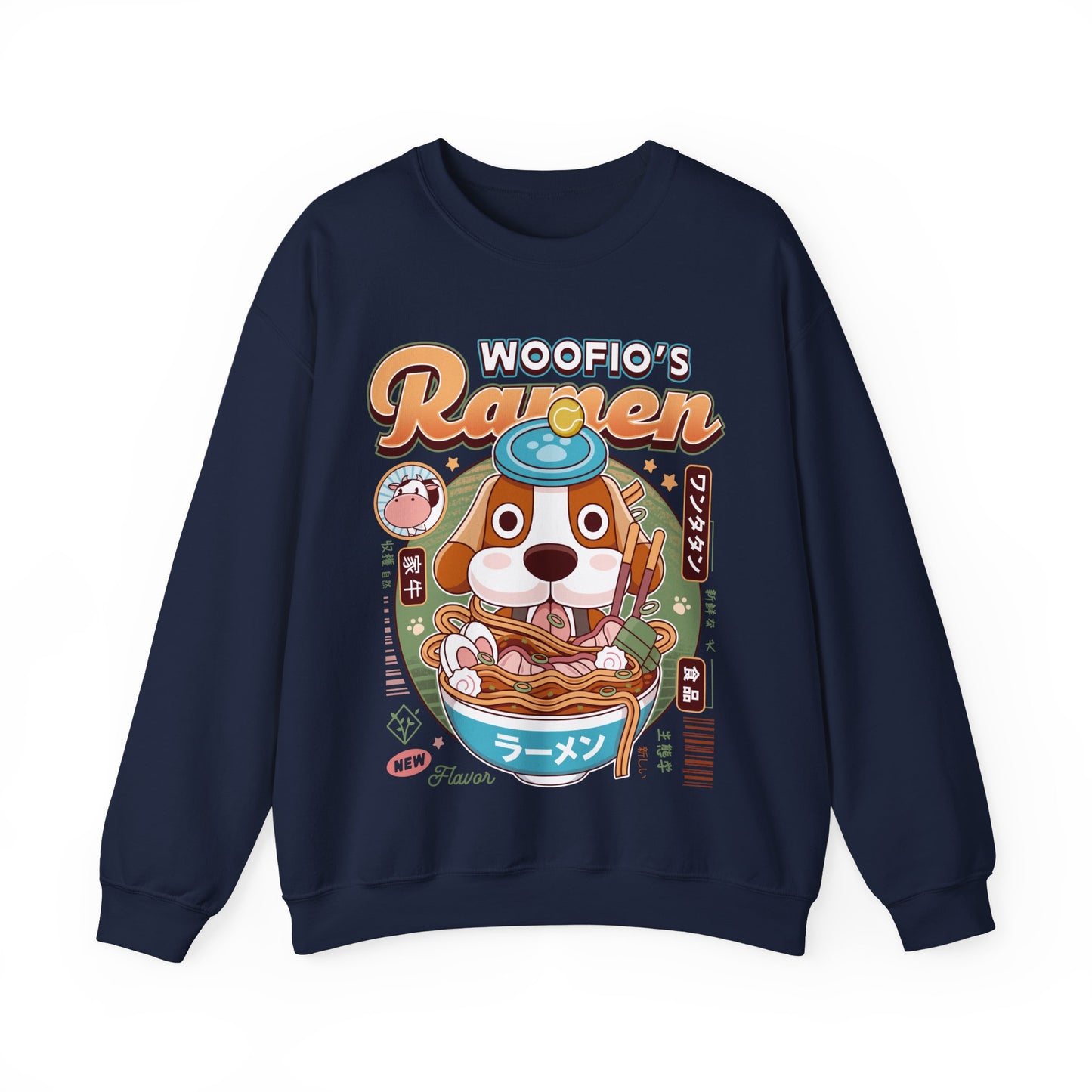 Woofio Vintage Ramen Unisex Crewneck Sweatshirt