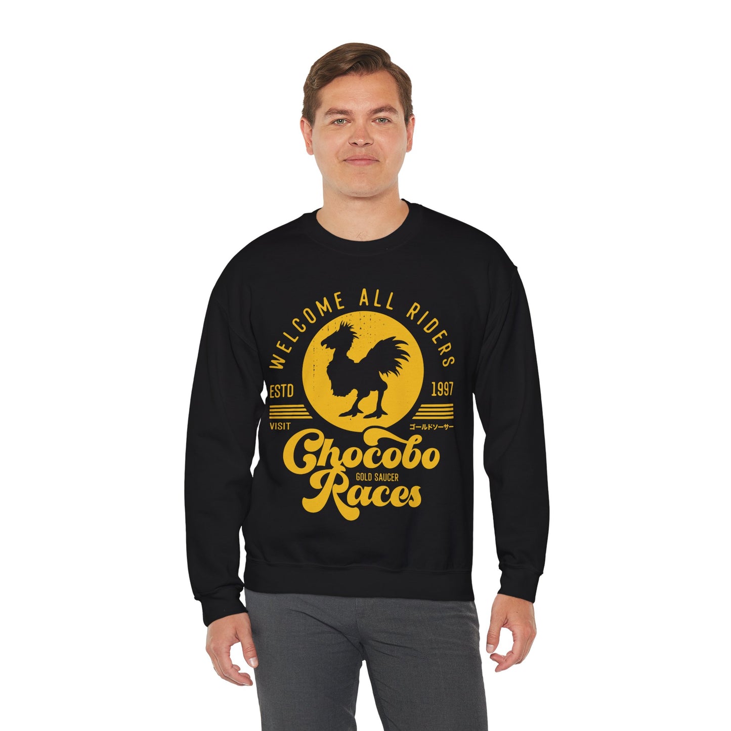 Chocobo Races Crest Unisex Crewneck Sweatshirt