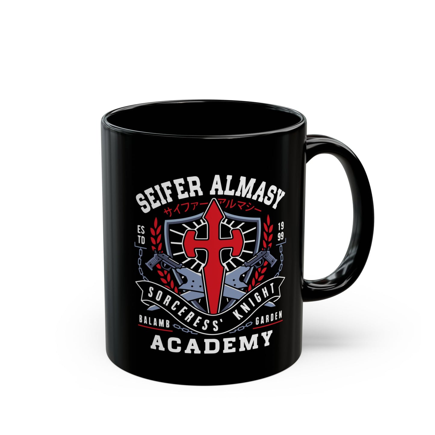 Seifer Almasy Academy Emblem Black Mug