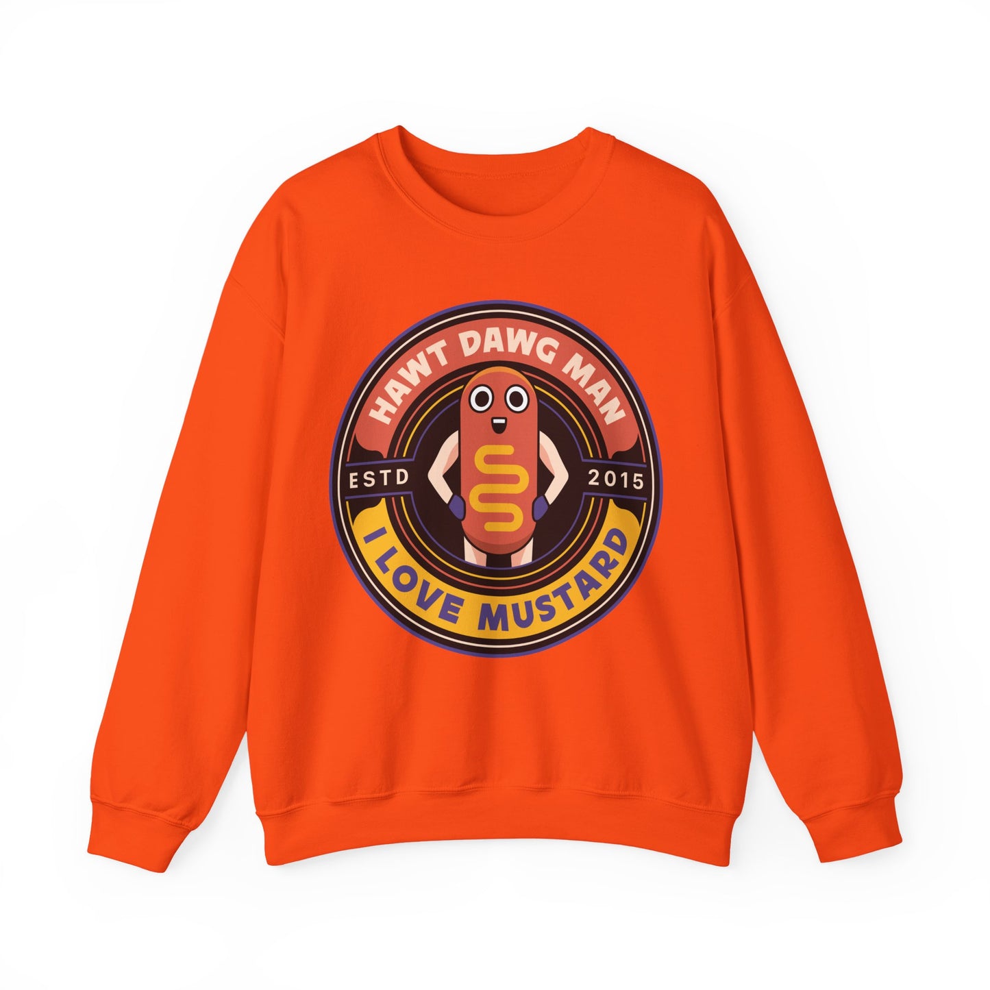 Hawt Dawg Man Emblem Unisex Crewneck Sweatshirt