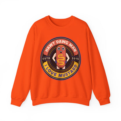 Hawt Dawg Man Emblem Unisex Crewneck Sweatshirt