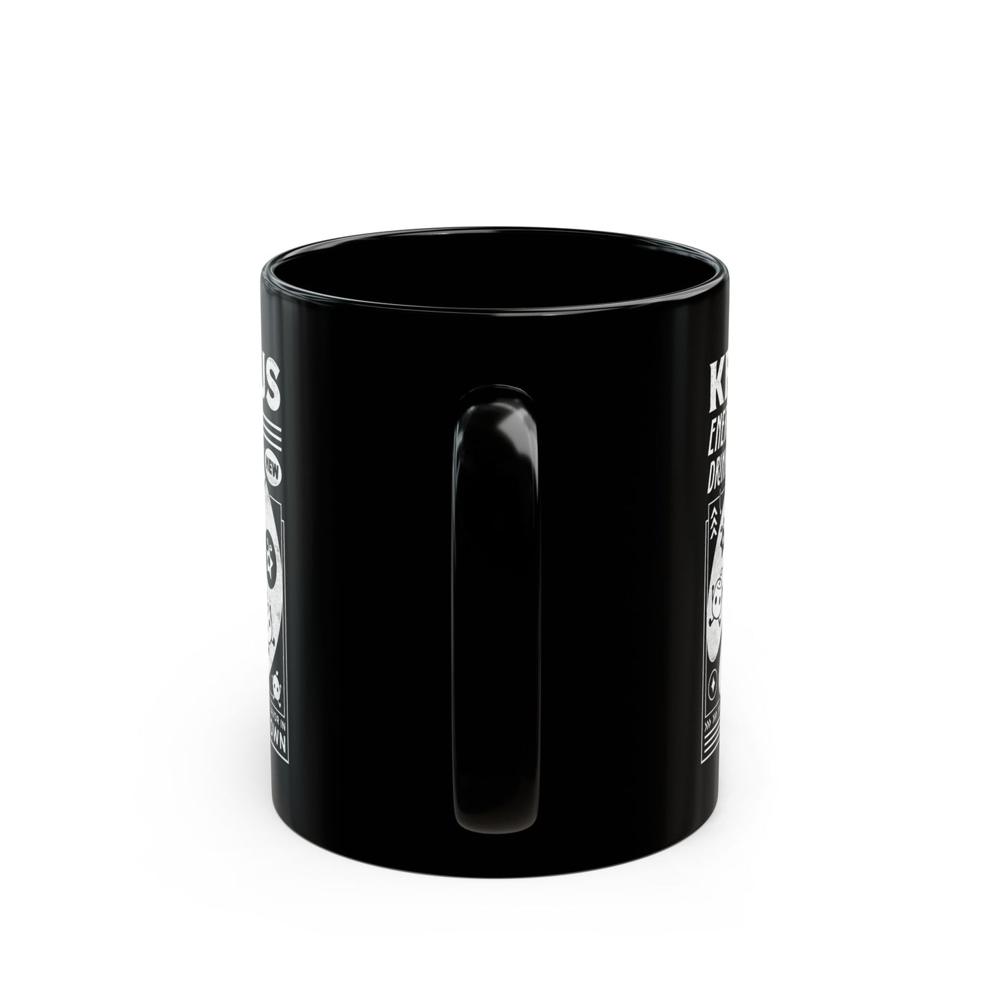 Krobus Energy Drink Grunge Black Mug
