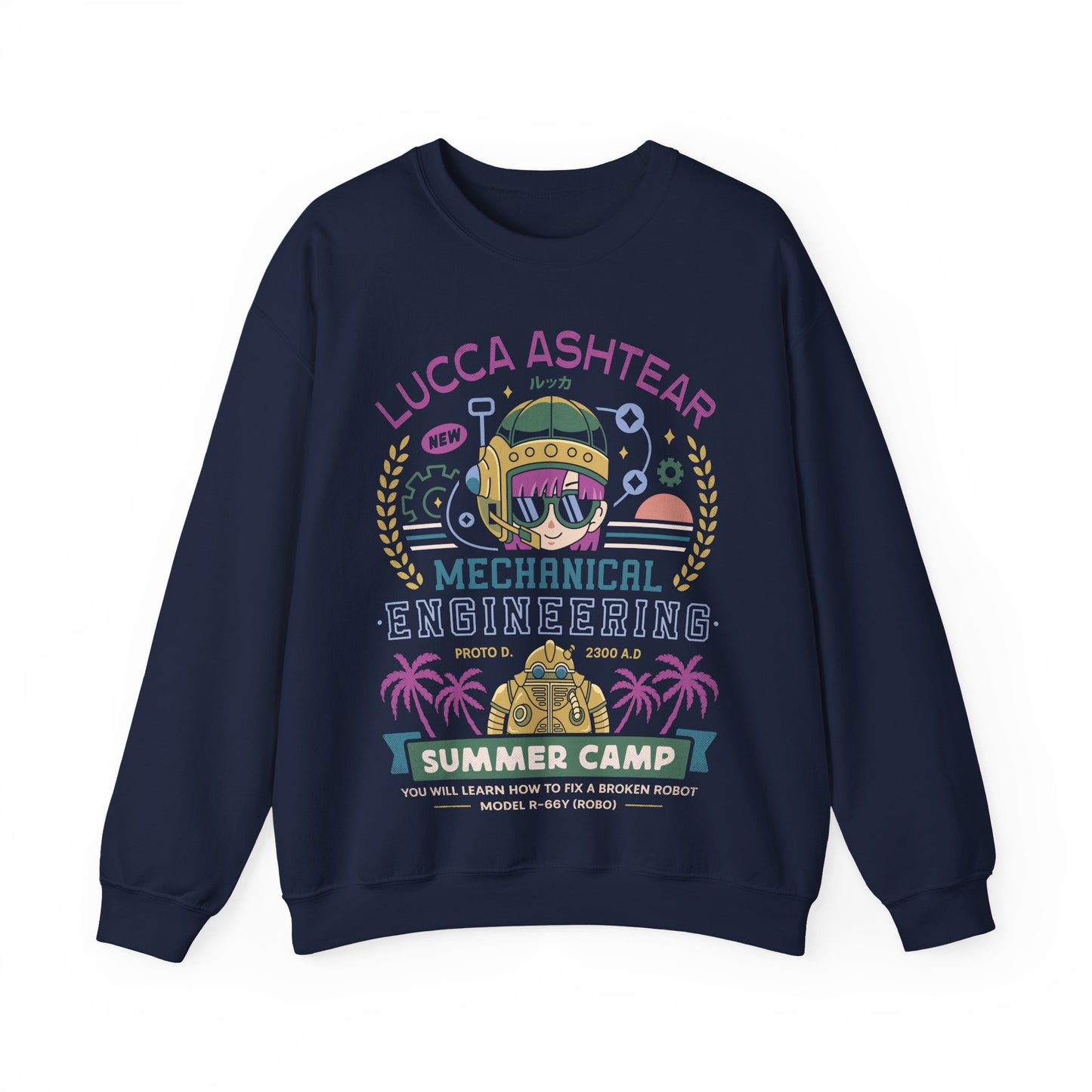 Lucca Ashtear Summer Camp Unisex Crewneck Sweatshirt