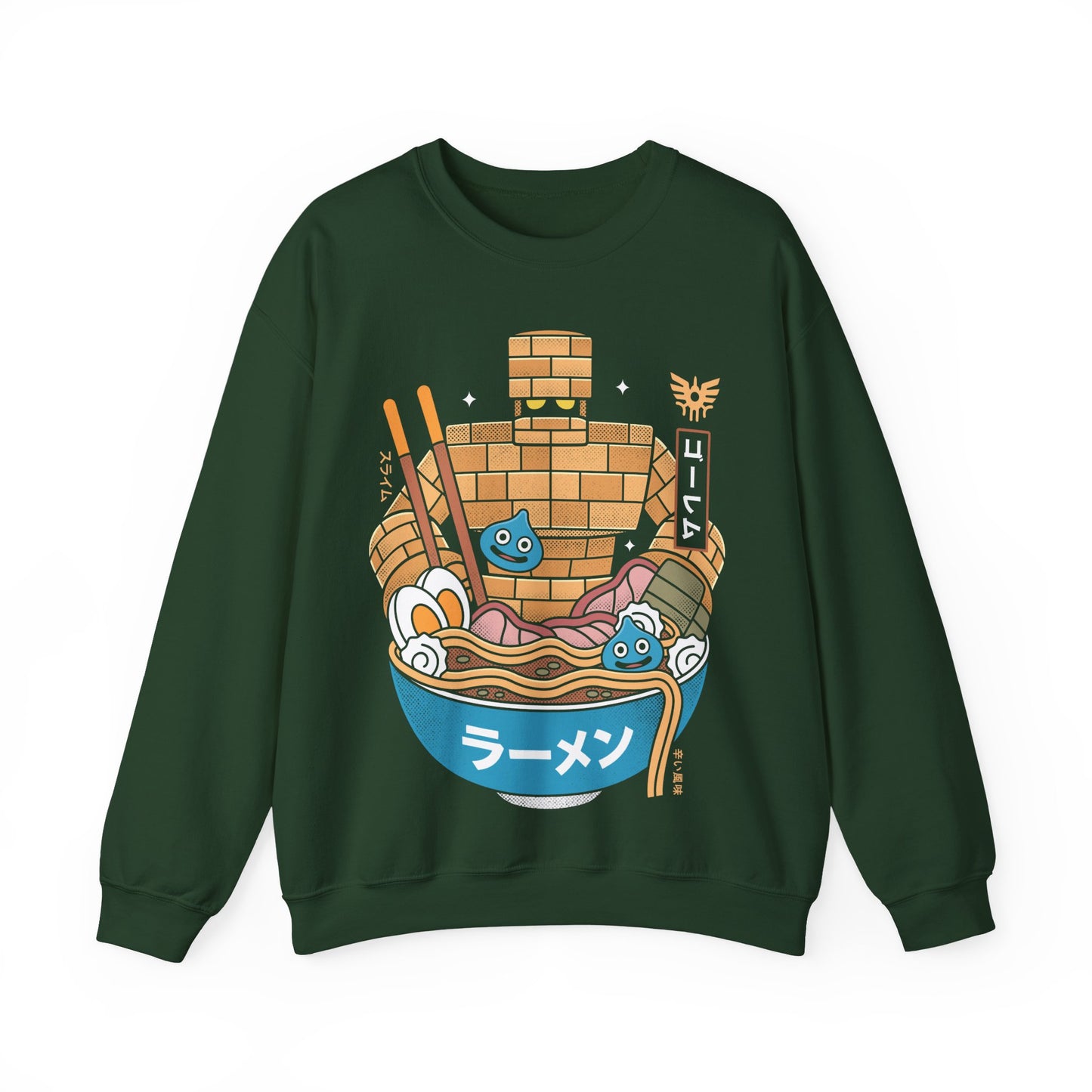 Erdrea Monsters Ramen Grunge Crewneck Sweatshirt