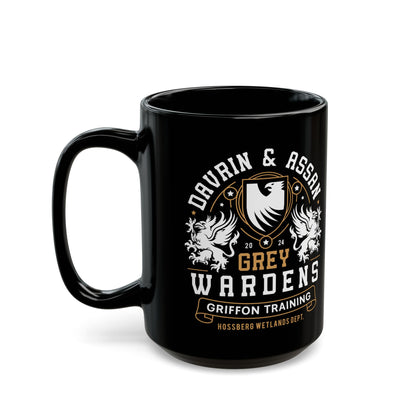 Davrin And Assan Emblem Black Mug