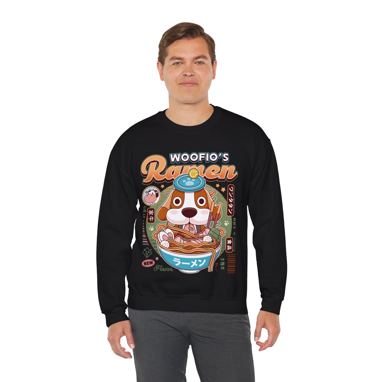 Woofio Vintage Ramen Unisex Crewneck Sweatshirt