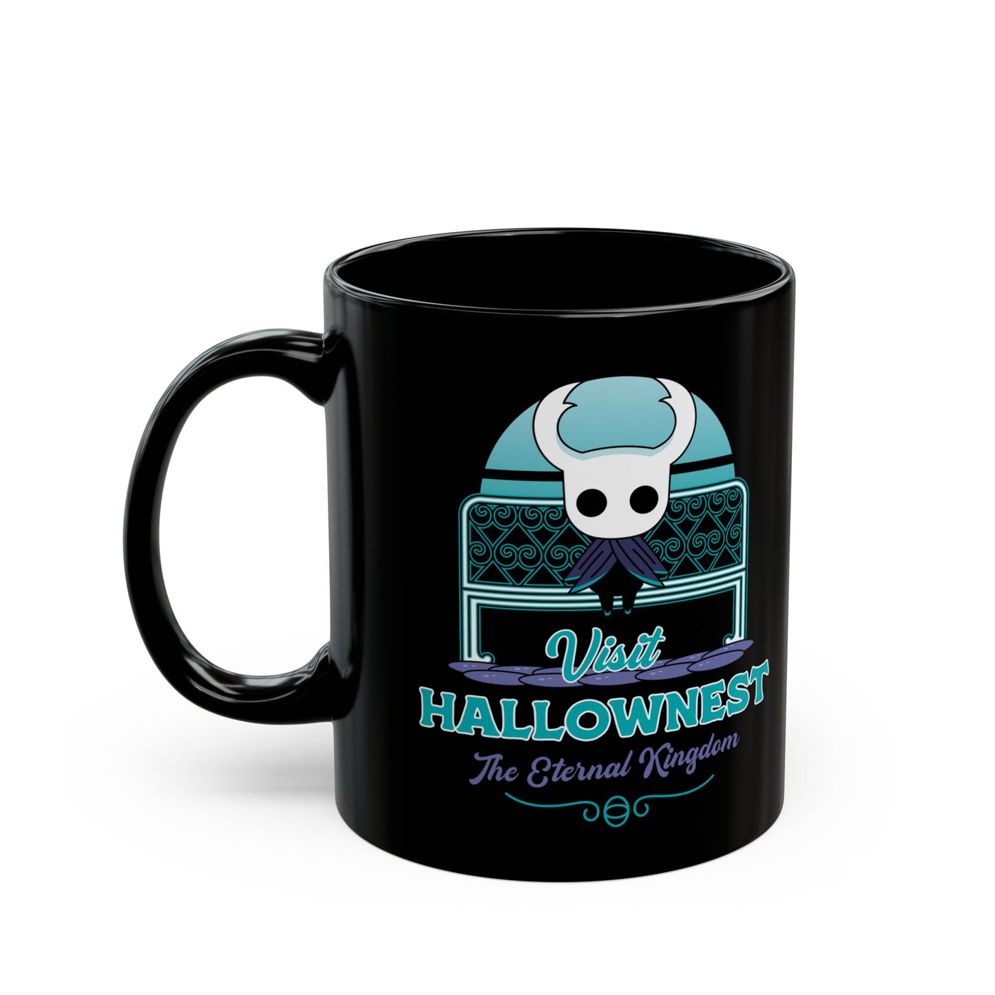 Visit Hallownest Emblem Black Mug