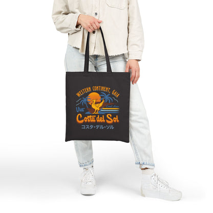 Costa Del Sol Vintage Cotton Canvas Tote Bag