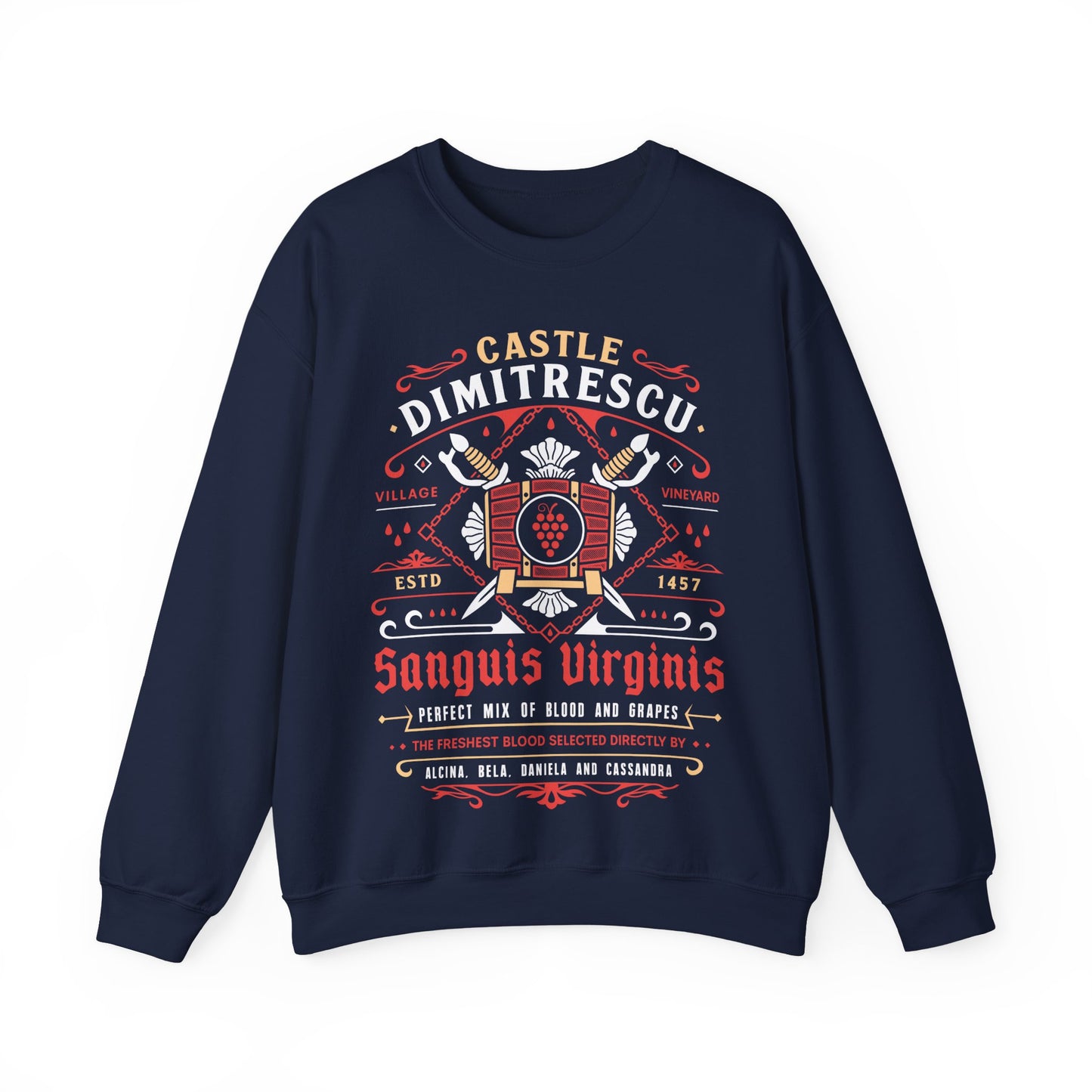 Castle Dimitrescu Vineyard Crest Crewneck Sweatshirt