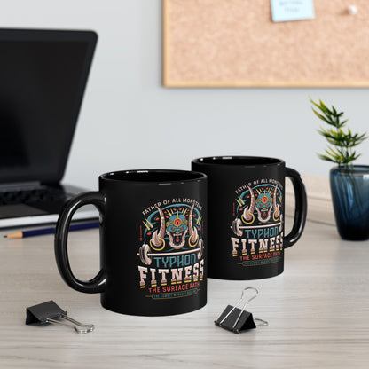 Father Of All Monsters Fitness Emblem Black Mug