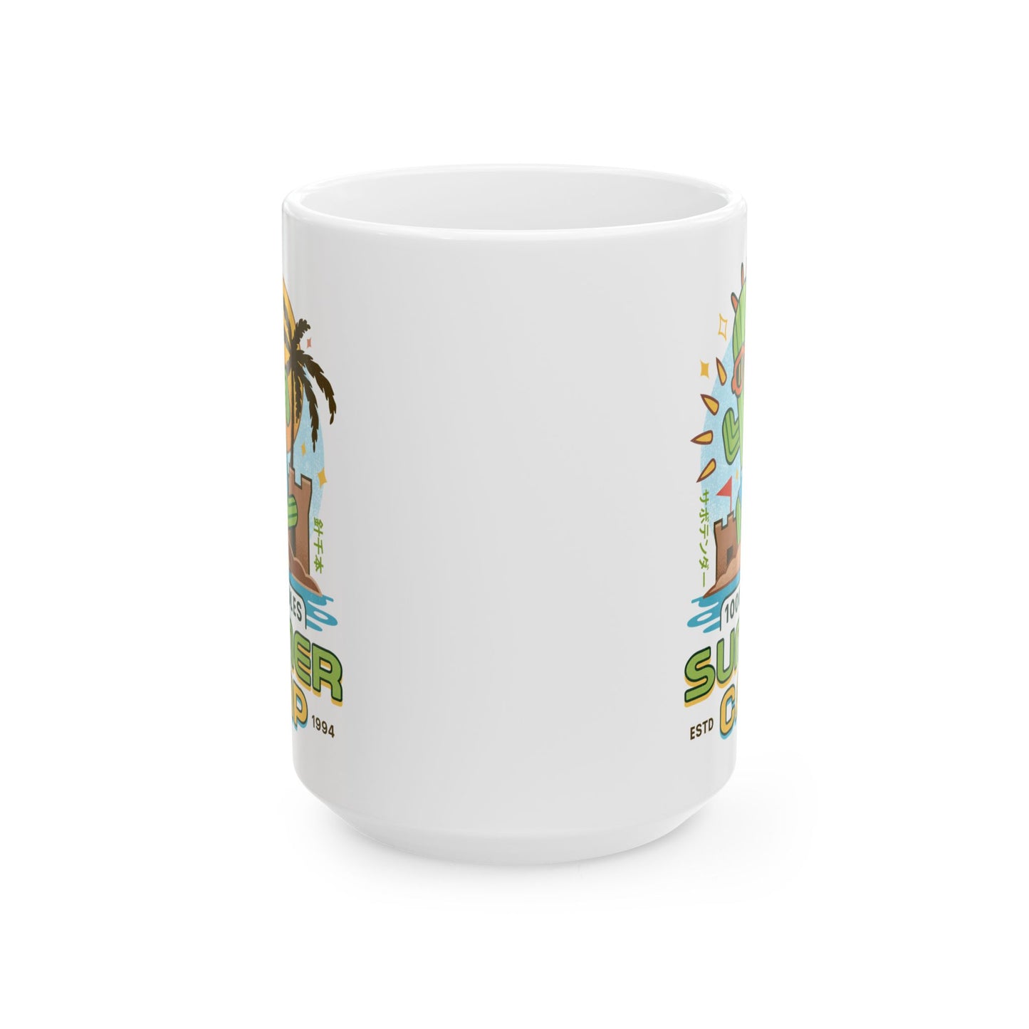 Cactuar Summer Camp Vintage Ceramic Mug