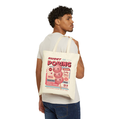 Poring Dango Cotton Canvas Tote Bag