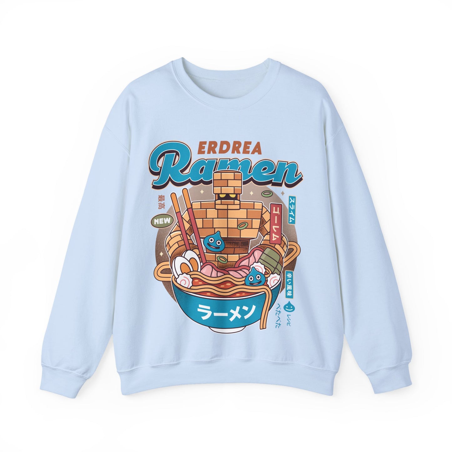 Erdrea Monsters Ramen Vintage Crewneck Sweatshirt