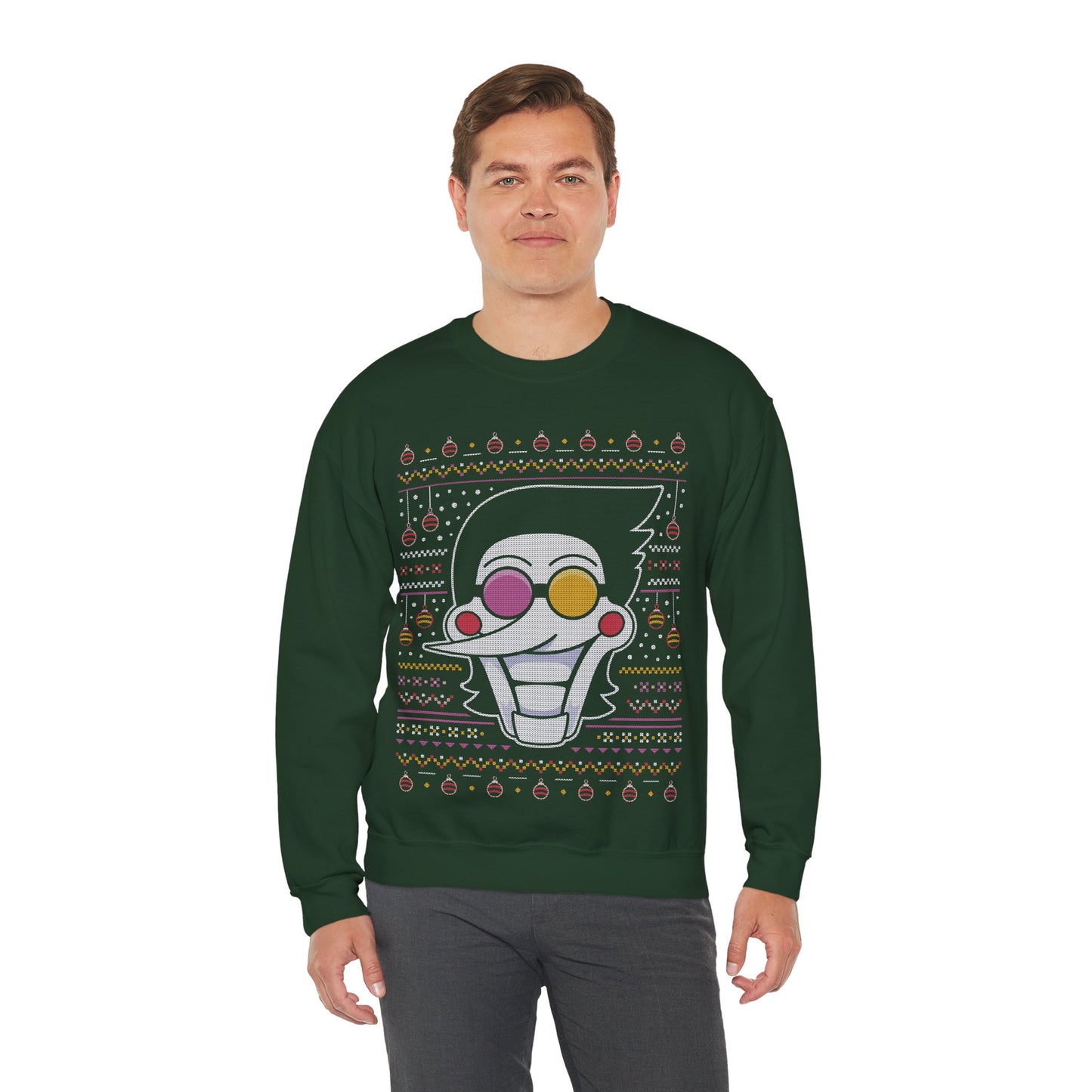 Spamton Ugly Sweater Crewneck Sweatshirt
