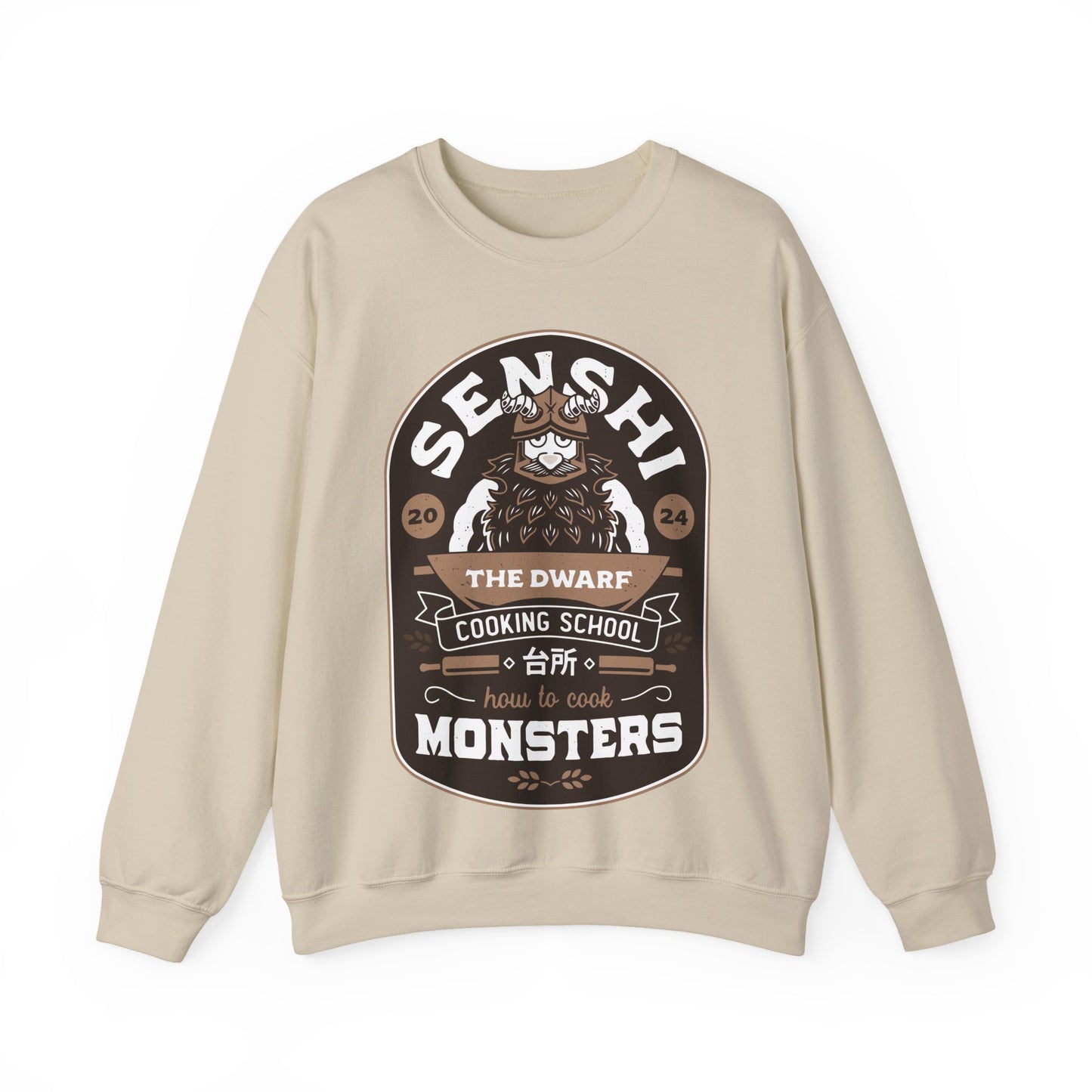 Dwarf Cooking School Emblem Unisex Crewneck Sweatshirt